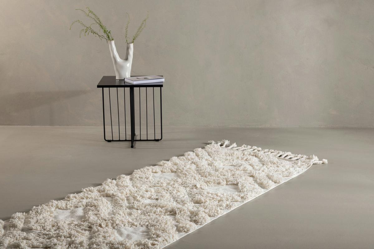 HOCHFLORTEPPICH HILMA - Weiß, LIFESTYLE, Textil (200/70cm) - P & B