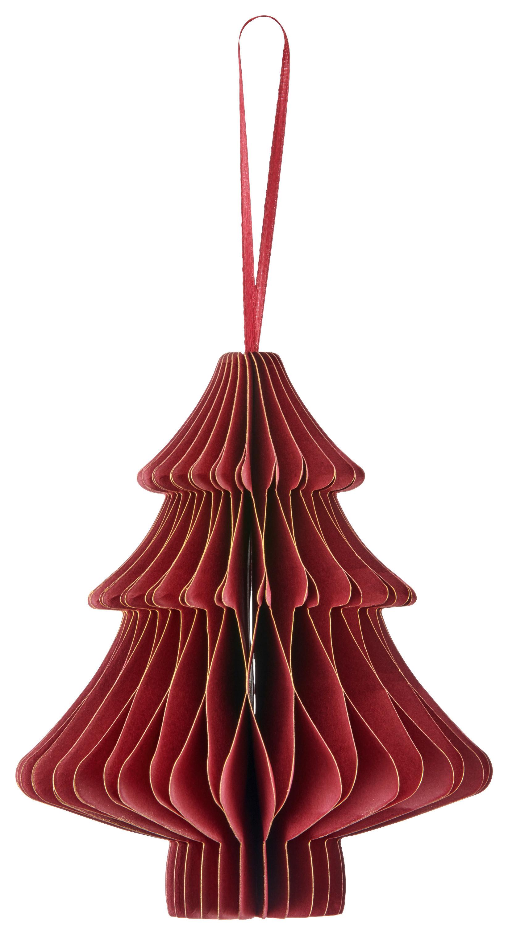 Dekohänger Papierhänger I Dunkelrot - Dunkelrot, Basics, Papier (13/15/13cm) - Mömax