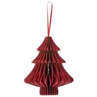 Dekorativni Obesek Papierhänger I - temno rdeča, Basics, papir (13/15/13cm) - Mömax