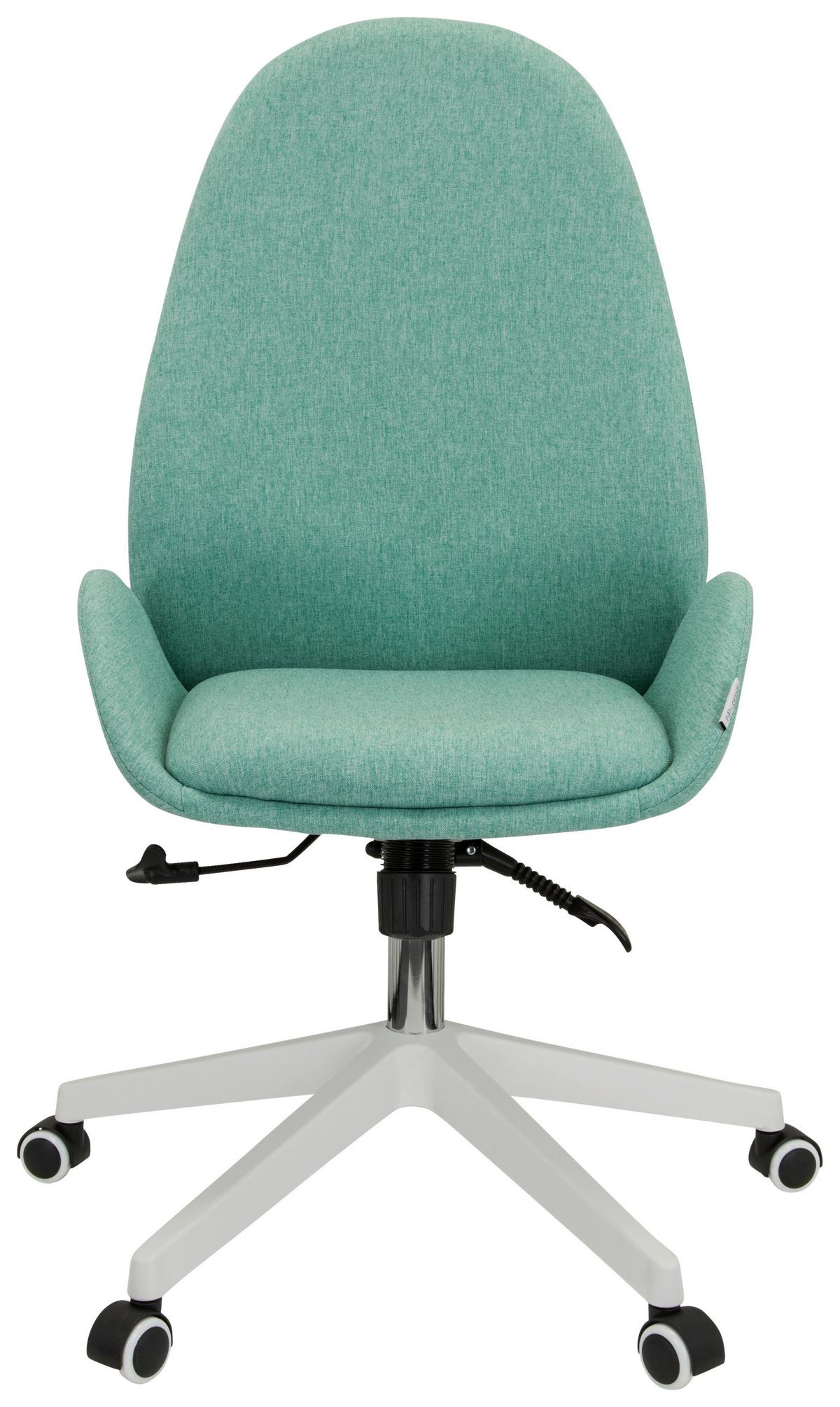 Vrtljivi Stol Avea I, Meta Zelena - bela/metino zelena, Basics, umetna masa/tekstil (56/104/58cm) - MID.YOU