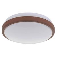 Deckenleuchte 31219 Lezuza Mokka/weiss - Weiss/Mokka, Basics, Kunststoff/Metall (24,5/9cm) - Eglo
