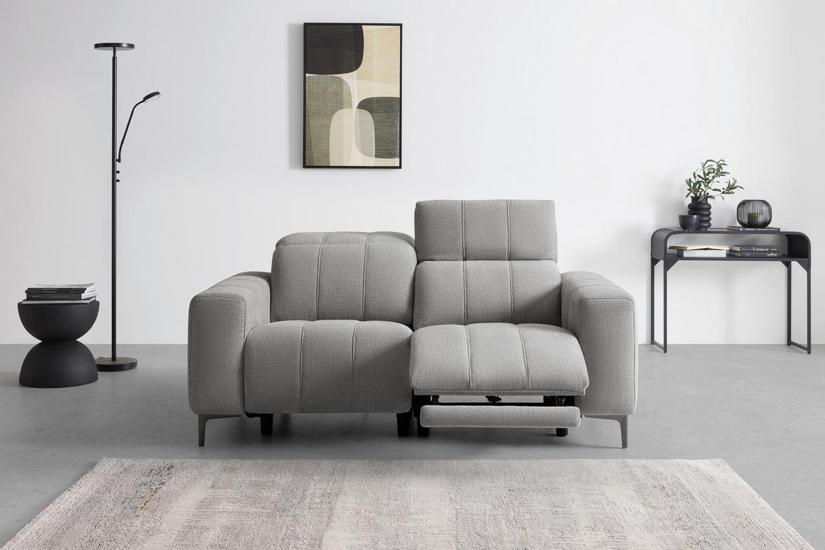 Kétüléses Kanapé Alvaro - natúr színű/szürke, Modern, műanyag/textil (182/79/109cm) - Mömax