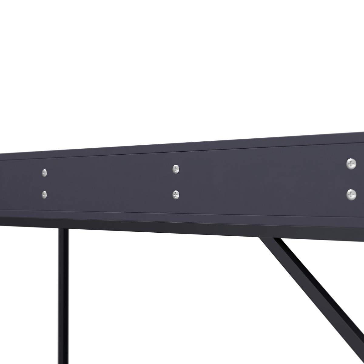 Konsolentisch Sophia Schwarz Metall/MDF - Schwarz, MODERN, Holzwerkstoff/Metall (120/78/40cm) - Bessagi Home