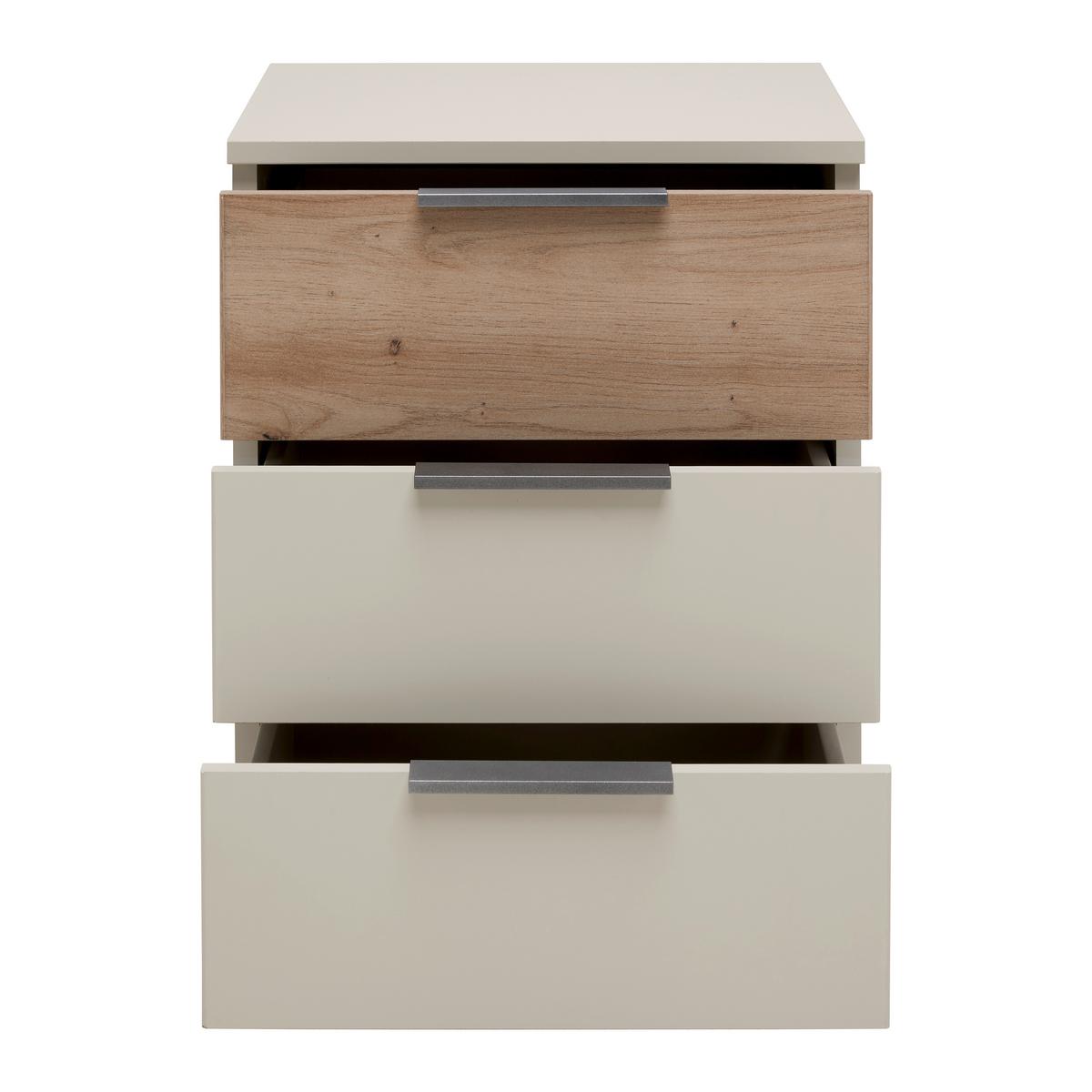 Set Noćnih Ormarića Ellmau - bijela/hrast Artisan, Konvencionalno, drvni materijal/metal (40/52cm) - Premium Living