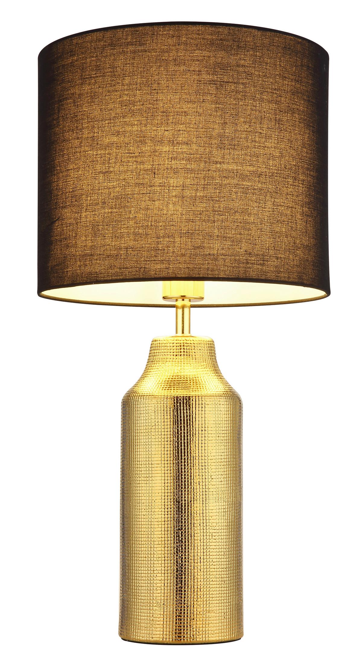 TISCHLEUCHTE 21736G ELDEN - Weiss/Goldfarben, Basics, Keramik/Kunststoff (30,5/61cm) - Globo