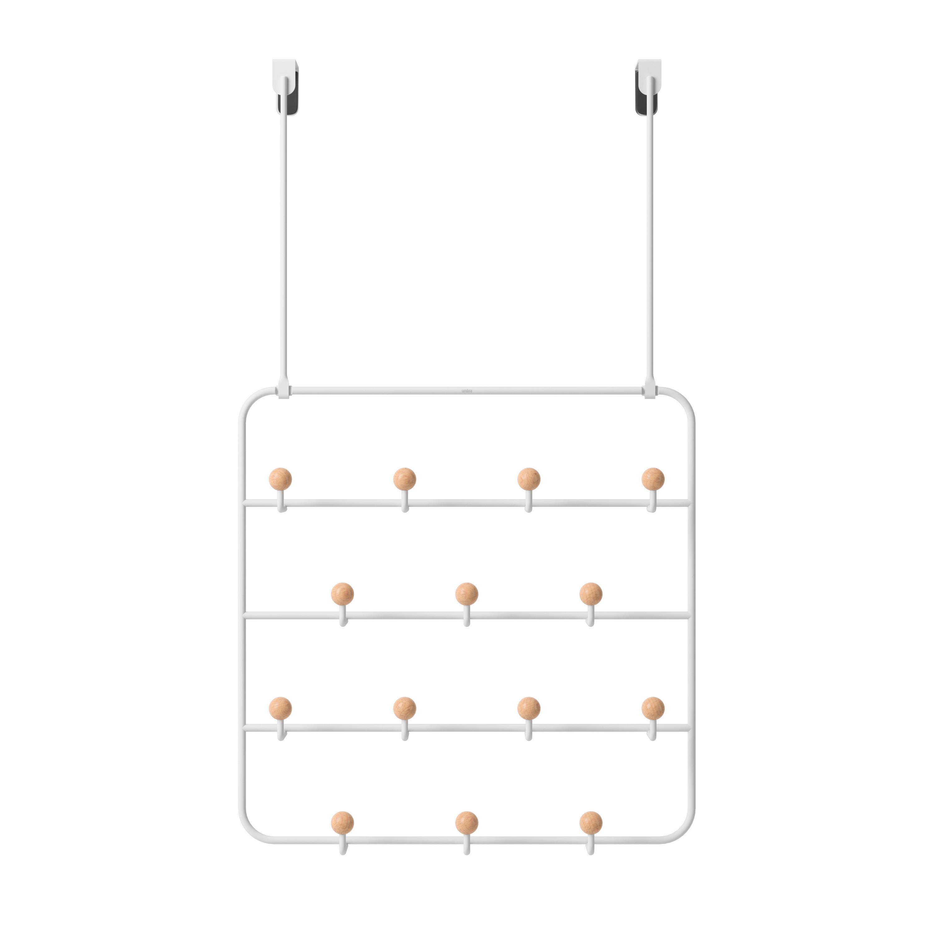 WIESZAK ŚCIENNY 1004045-660 - biały, Basics, metal (36/60/9cm) - Umbra