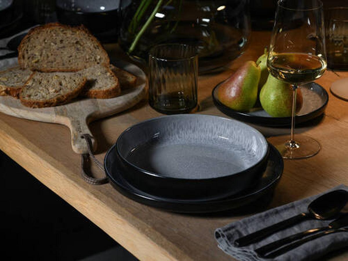 Tafelservice Nordic Fjord Hellgrau, 12-teilig - Hellgrau, Trend, Keramik - Creatable