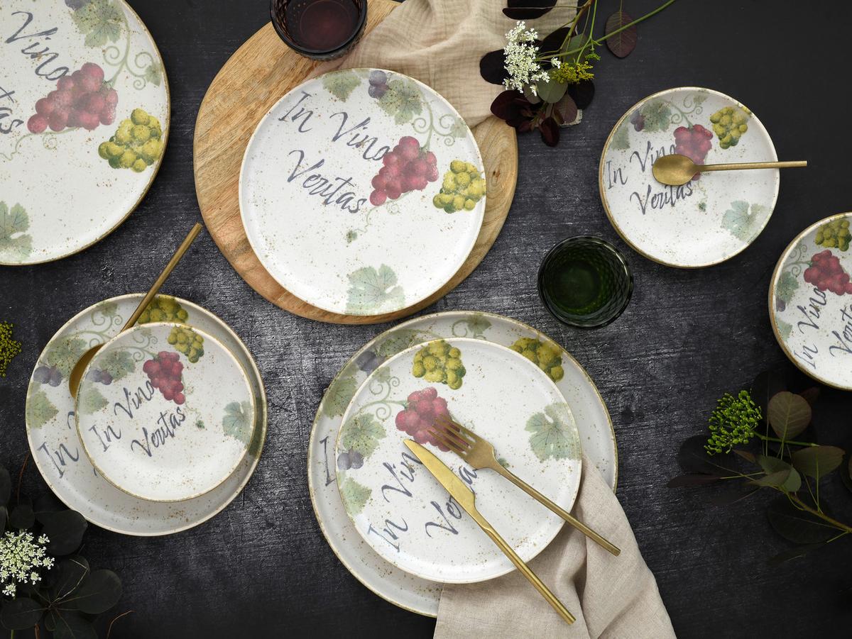 Jedilni Servis Uno In Vino, 12-Delni - večbarvno, Basics, keramika - Creatable