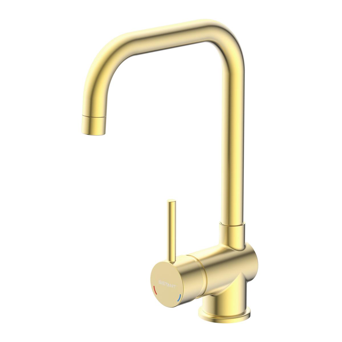 Küchenarmatur Sistant Stockholm Goldfarben - Goldfarben, Basics, Metall (33cm) - Sistant