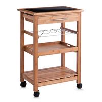 Servierwagen Naturfarben - Naturfarben, Basics, Glas/Holz (58/40/85cm) - Zeller Present