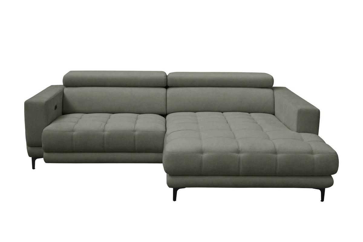 Sarokkanapé Aspen - zöld, Konventionell, faalapú anyag/textil (264/192cm)