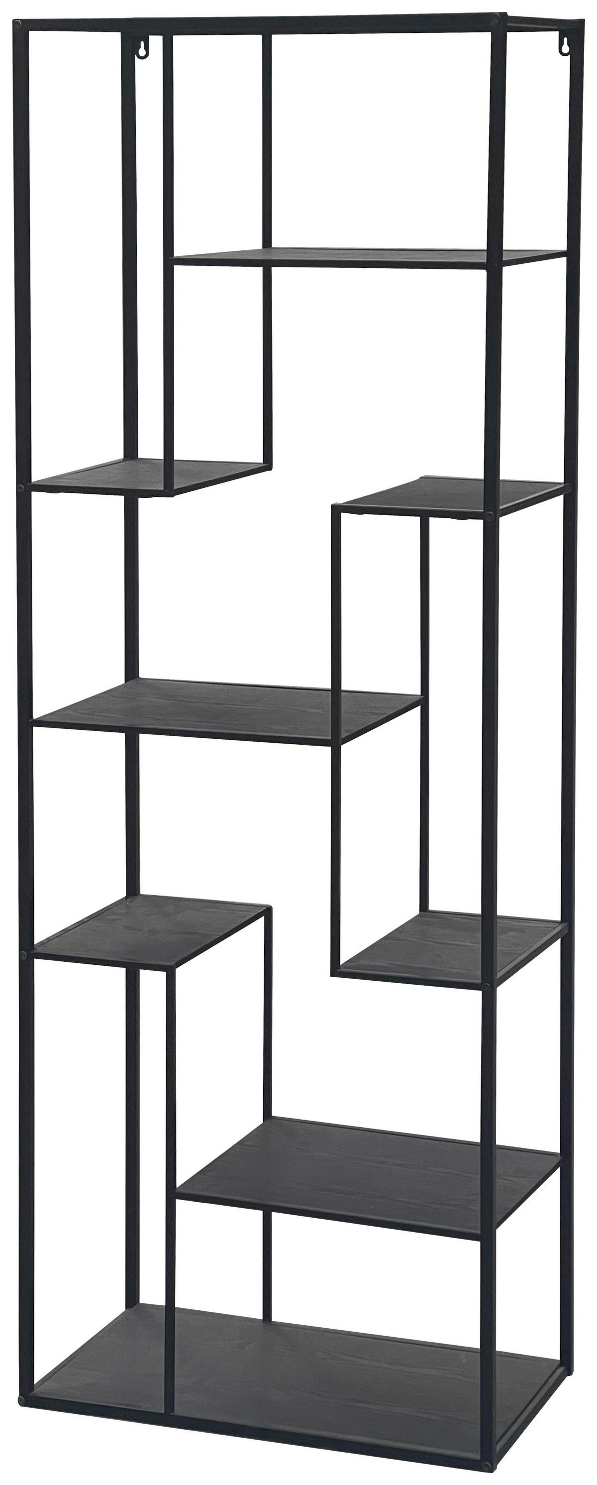 álló polc MATEA - fekete, Modern, faalapú anyag/fa (60/170/33cm) - Mömax