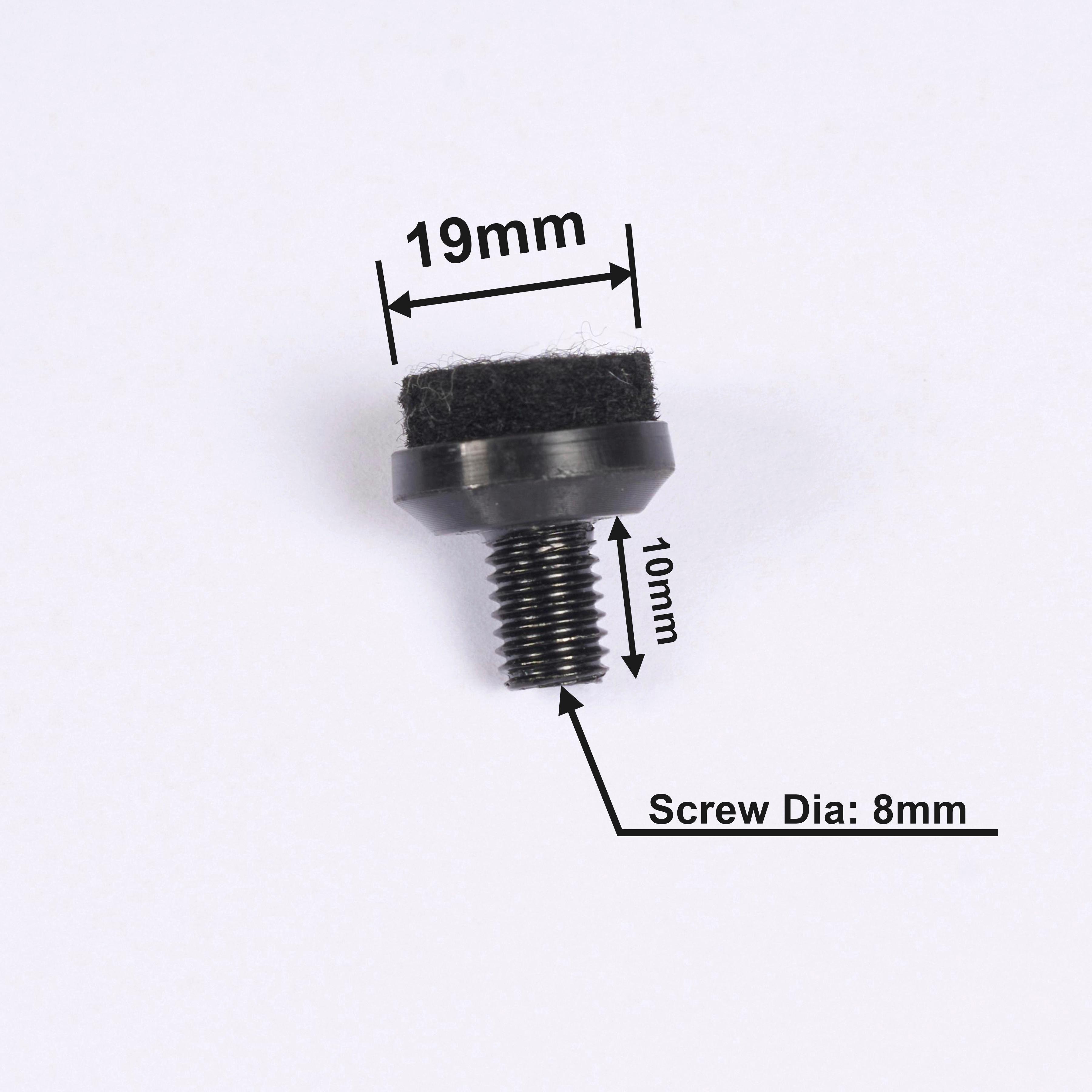 MÖBELTASSAR GERT - 4ER SET - svart, Basics (1.9/2.2/1.9cm) - Mömax