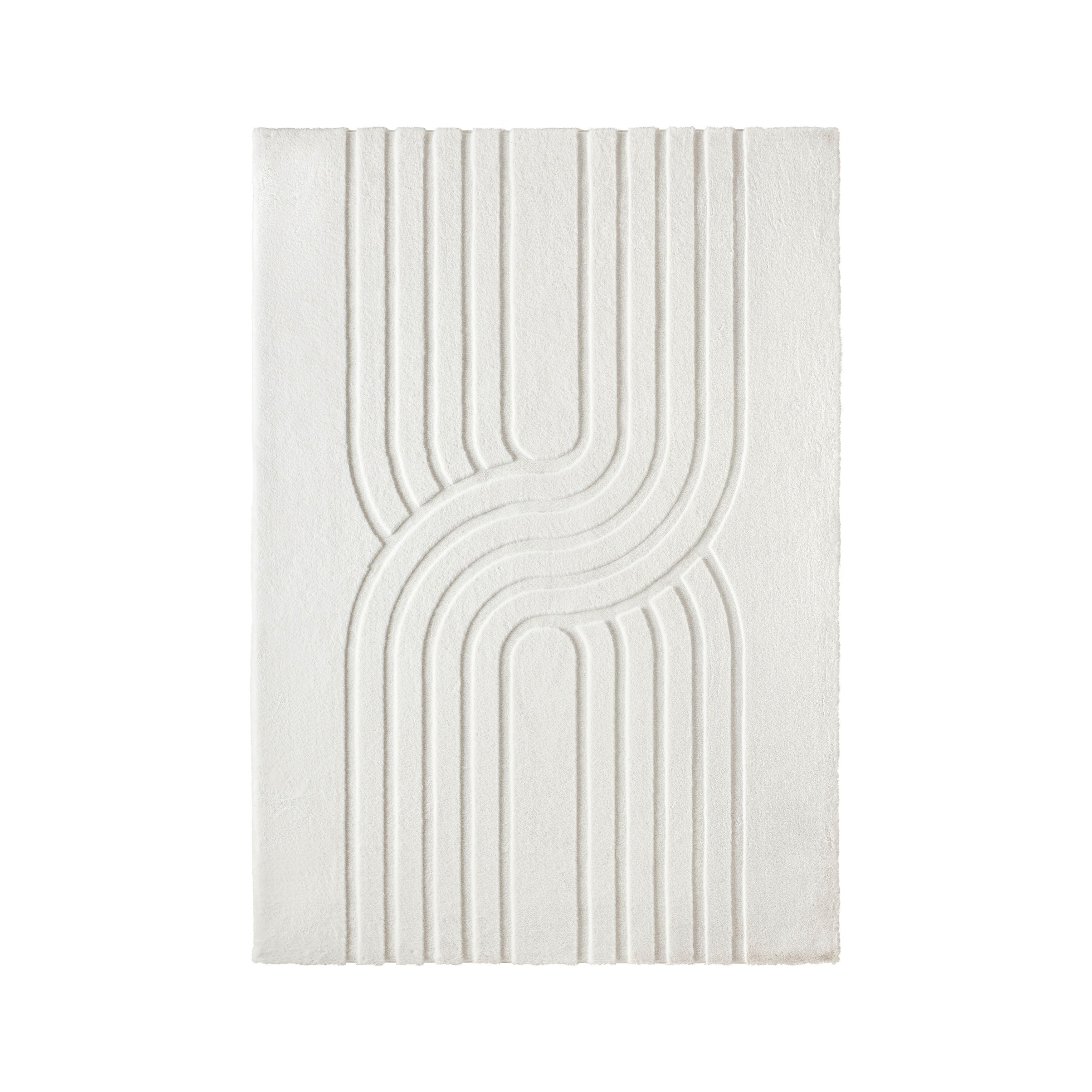 Kunstfell Fadime 3 Creme ca. 160x230cm - Creme, MODERN, Textil (160/230cm) - Mömax