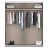 Ormar S Kliznim Vratima Feldkirch - siva visoki sjaj/tamno siva, Moderno, staklo/drvni materijal (181/210/62cm) - Modern Living