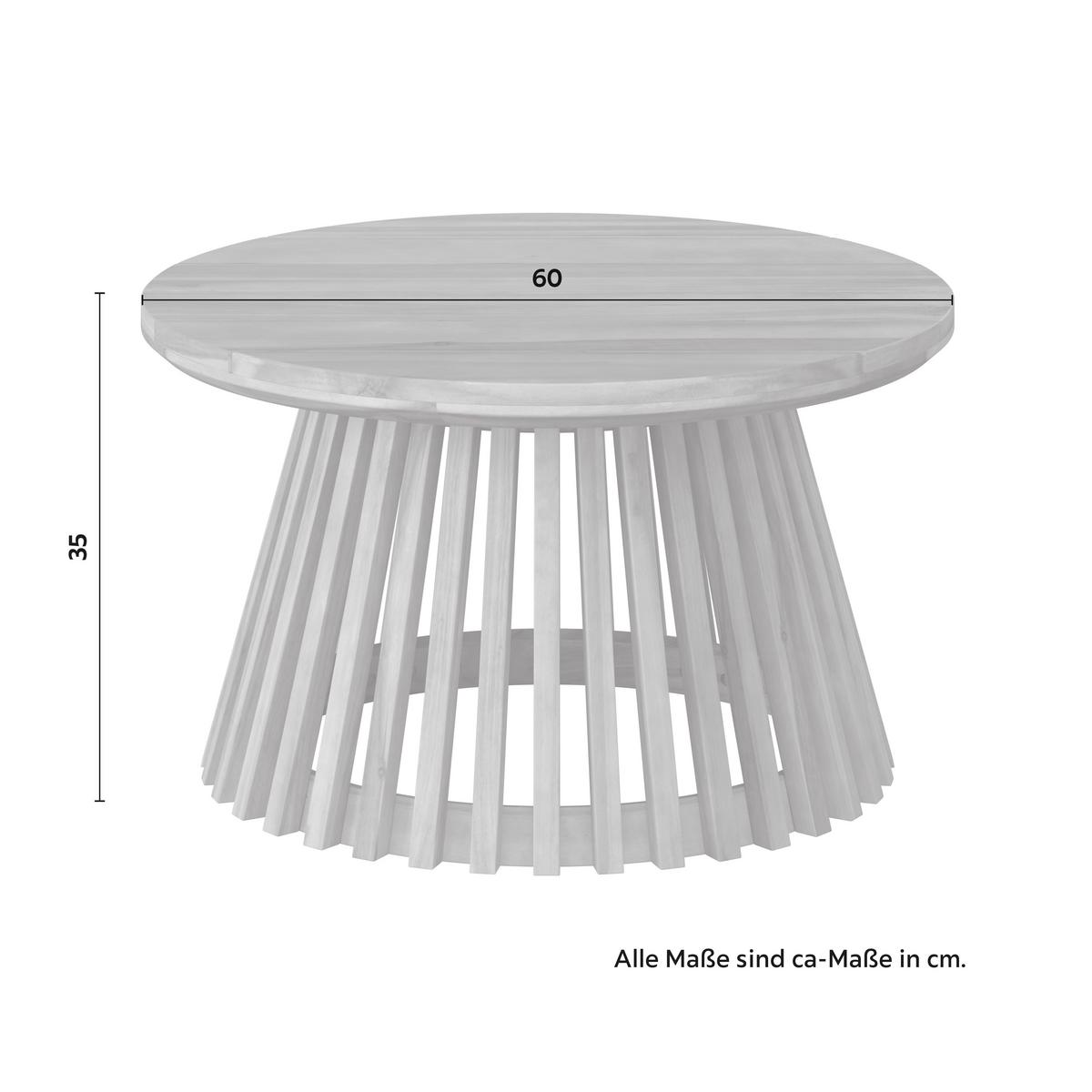 Lounge Garnitura Mara, Krem, 3-Delno - barva tikovine/bela, Moderno, kovina/tekstil (165/62,5/70cm) - Bessagi Garden