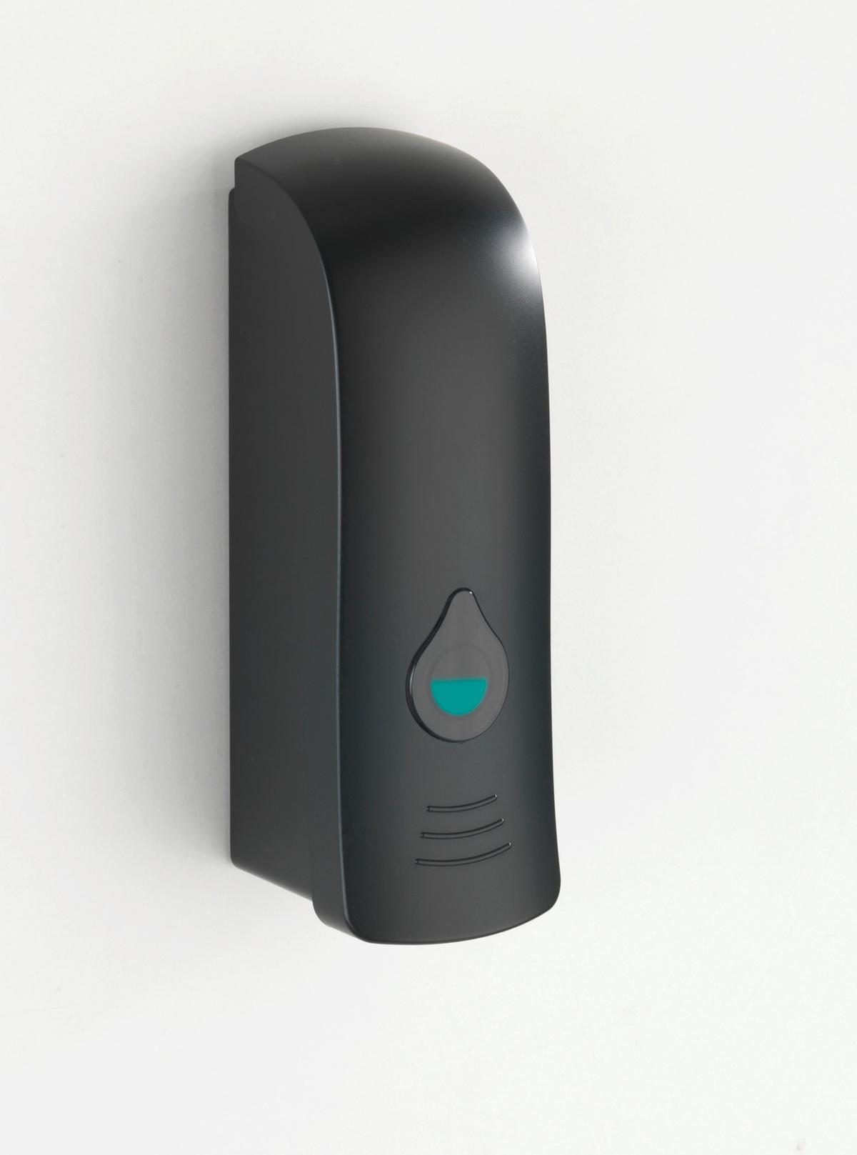 Dozator săpun Ranera - negru, Modern, plastic (7/22/7,5cm) - Wenko