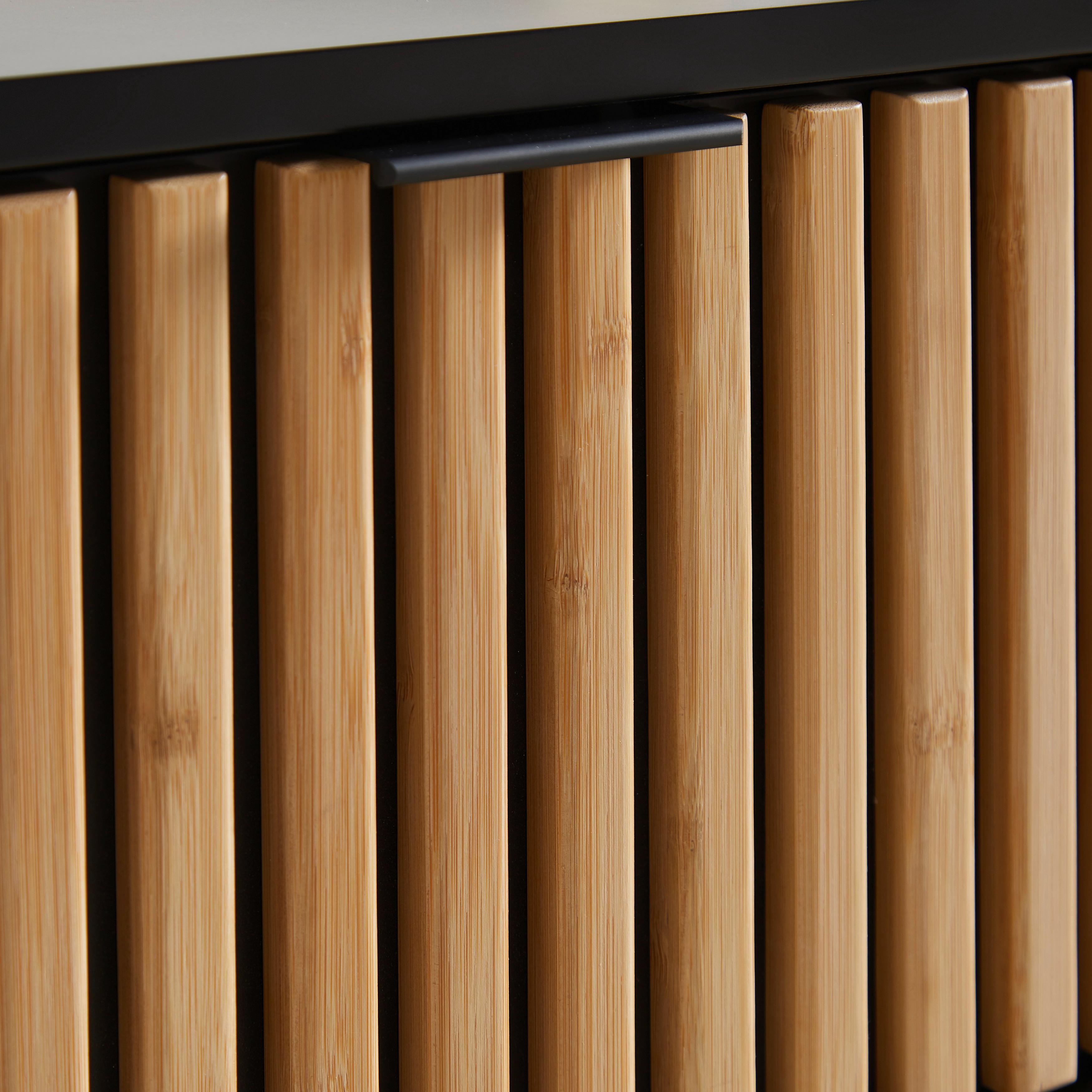 Couchtisch Madrid Naturfarben/Schwarz - Schwarz/Naturfarben, MODERN, Holz/Metall (70/70/43cm) - Mömax