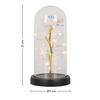 LED-DEKORATIONSLAMPA FLOWI - svart/transparent, Modern, plast (11/21cm) - Mömax