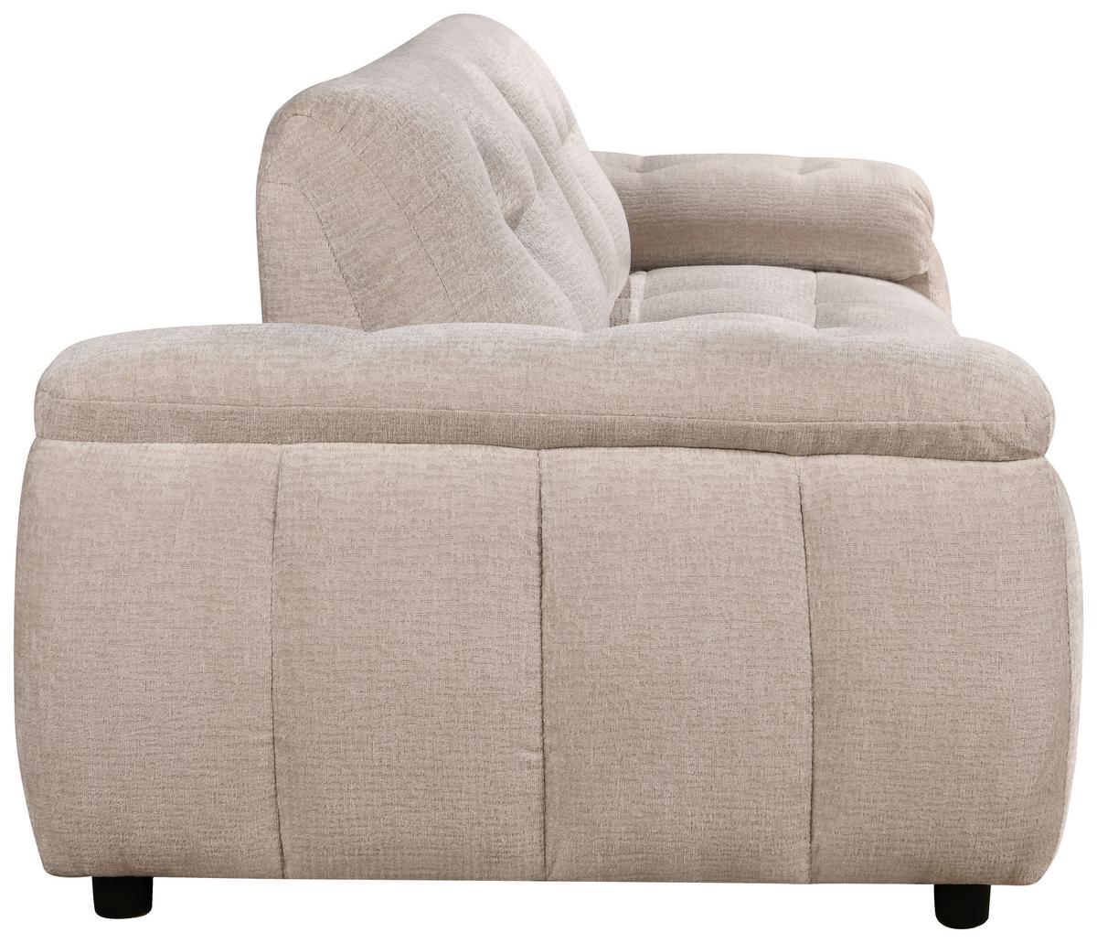 Sofa Alba - crna/sivo-bež, Moderno, drvo/tekstil (210/84/106cm) - Mömax