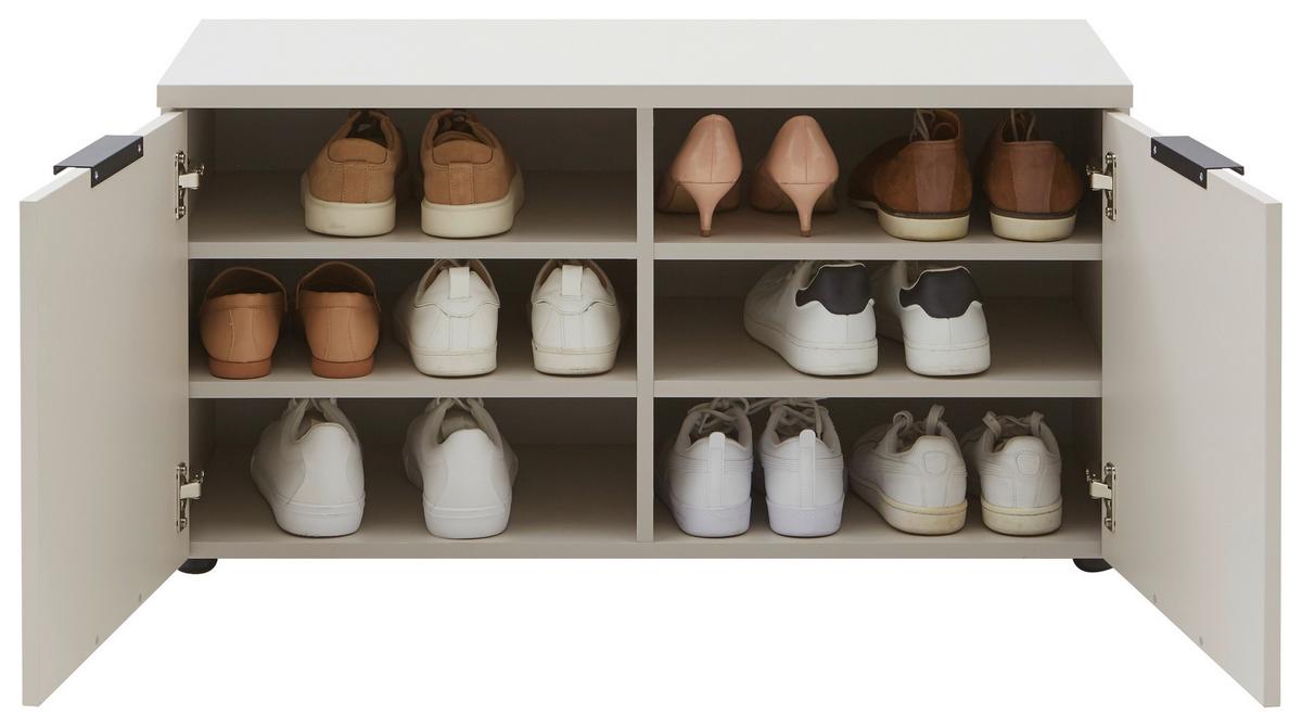 SIEDZISKO DO PRZEDPOKOJU INDO - czarny/kaszmir, Design, materiał drewnopochodny/tworzywo sztuczne (90/47/40cm) - Voleo