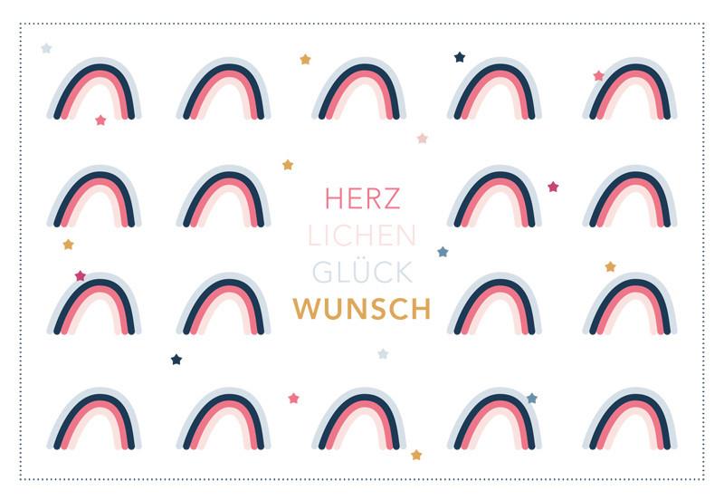 Klappkarte Kupfergold Multicolor - Basics, Papier (18/13cm)