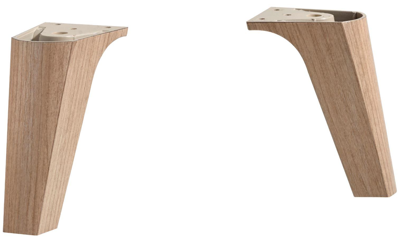 Set picioare Bludenz - culoare lemn stejar, Modern, plastic (14/12/10cm)