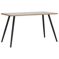 Pisalna Miza Salia T50, Barva Hrasta, Bela, 138x50cm - črna/medeni hrast, Design, kovina/leseni material (138/50/70cm) - P & B