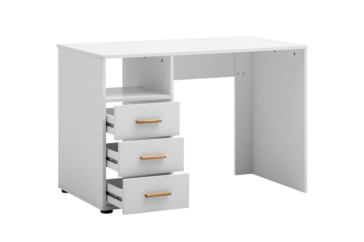 Schreibtisch Torge Weiß - Weiß, MODERN, Holz/Holzwerkstoff (109/58/74cm) - Livetastic