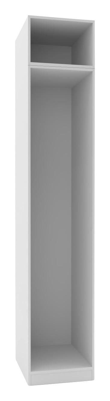 Kleiderschrankkorpus "UNIT" in Weiß - Weiß, MODERN, Holzwerkstoff (45,6/242,2/56,5cm) - Based