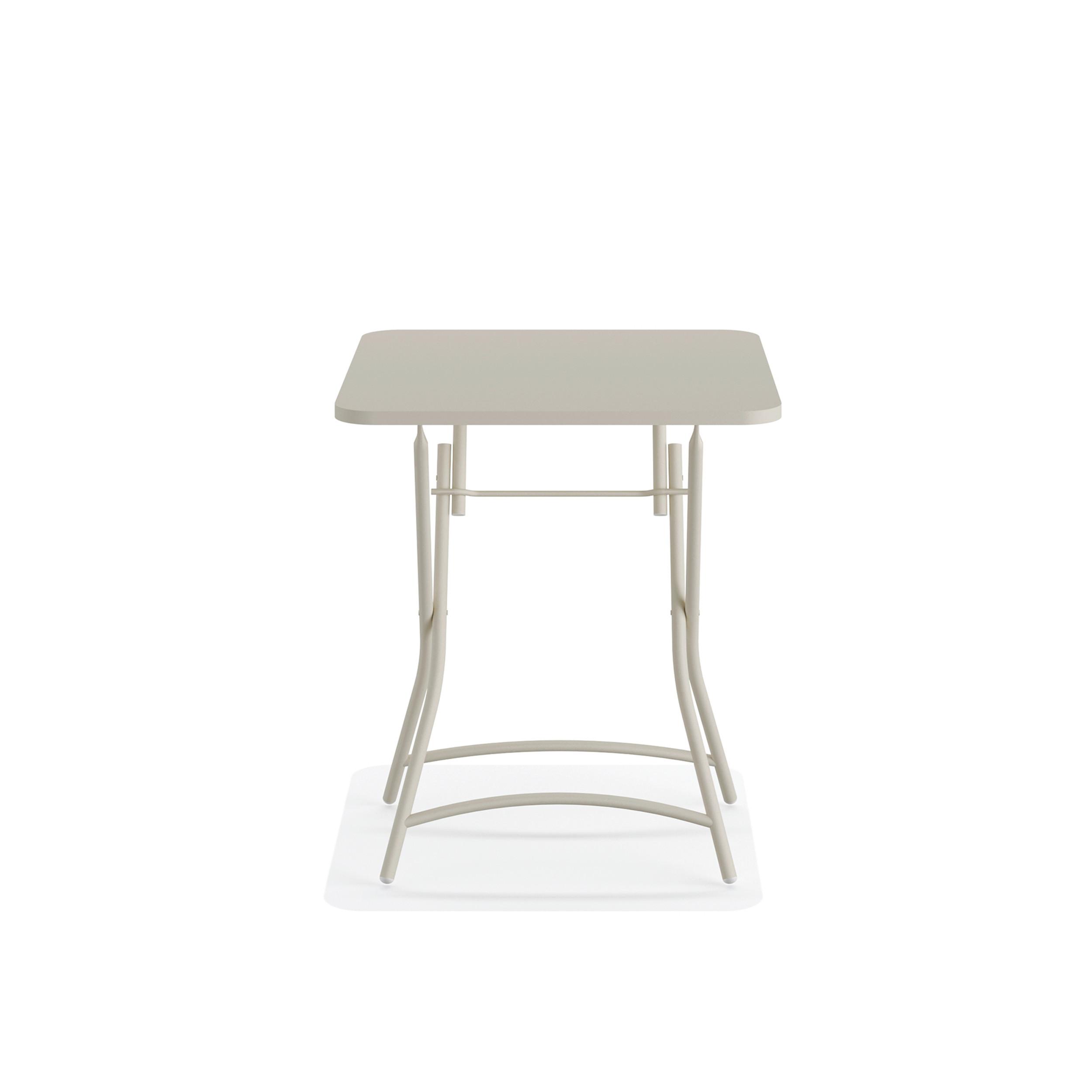 Klapptisch BREEZE in Beige ca. 60x74x60 cm - Beige, LIFESTYLE, Metall (60/74/60cm) - Gardenson