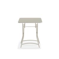 Klapptisch BREEZE in Beige ca. 60x74x60 cm - Beige, LIFESTYLE, Metall (60/74/60cm) - Gardenson