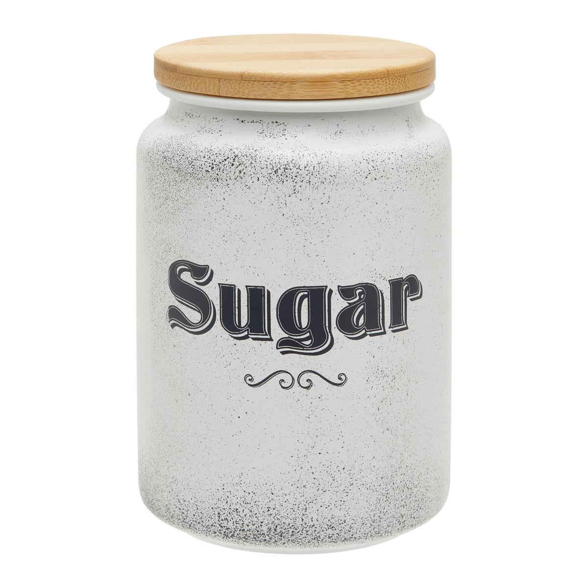 Vorratsdose Vintage Sugar Weiß ca. 0,85 l - Weiß, ROMANTIK / LANDHAUS (8,5/14cm) - Mömax