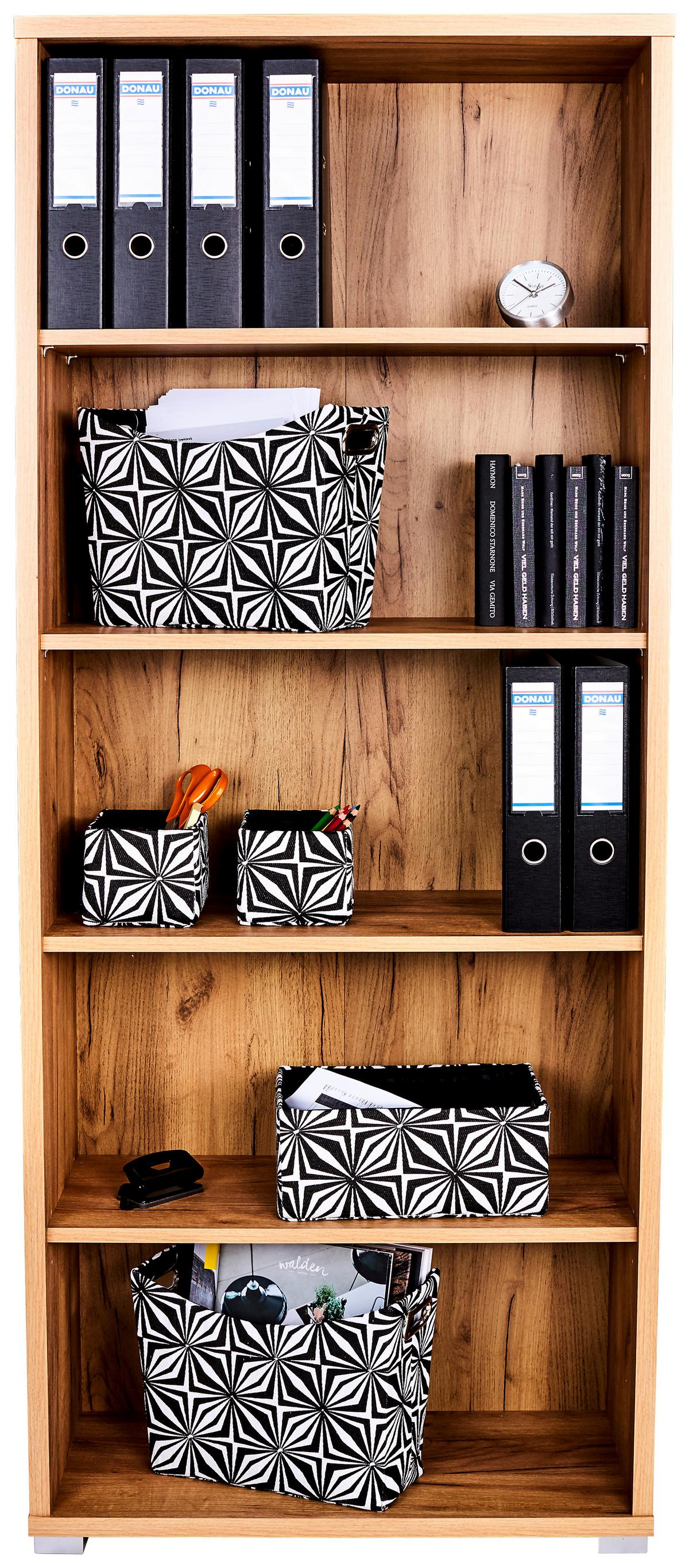 Raft pentru documente Profi - culoare lemn stejar, Modern, material pe bază de lemn (75/185/35cm) - Modern Living