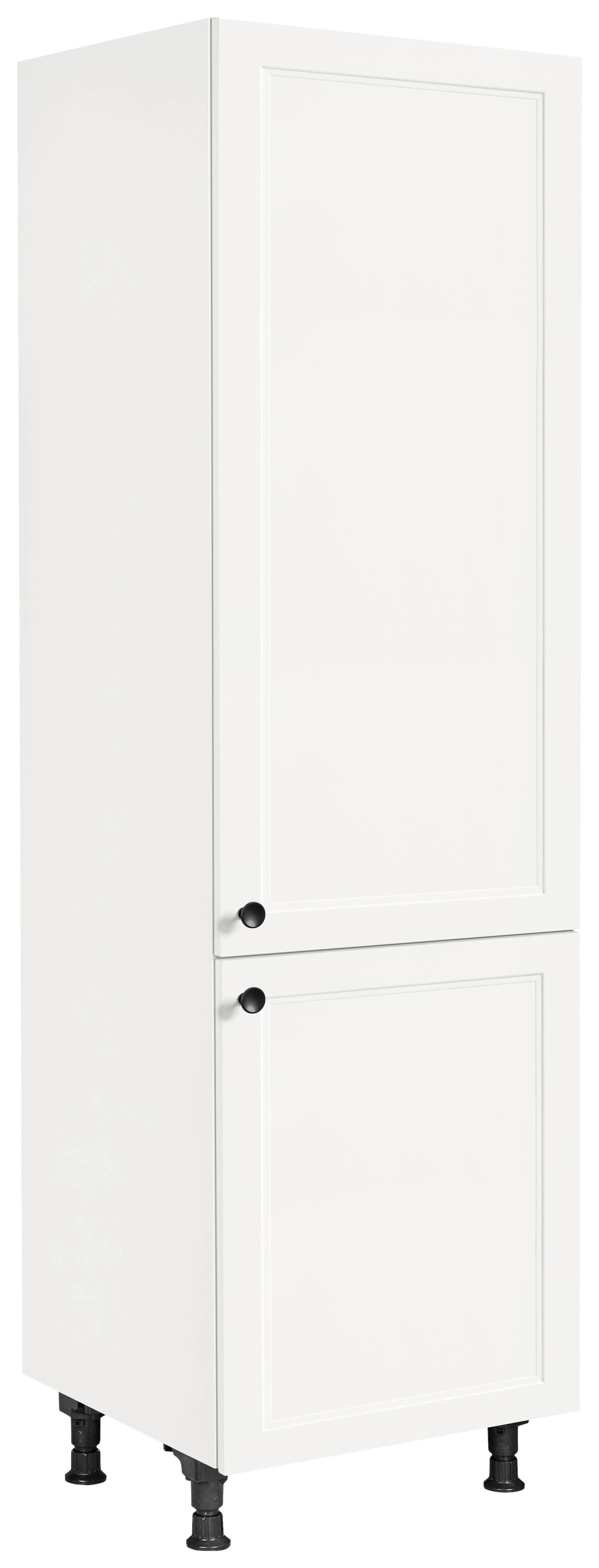 Geräteumbauschrank Cascada Weiß - Schwarz/Weiß, MODERN, Holzwerkstoff/Metall (60/216,6/58cm) - Nobilia