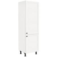 Geräteumbauschrank Cascada Weiß - Schwarz/Weiß, MODERN, Holzwerkstoff/Metall (60/216,6/58cm) - Nobilia