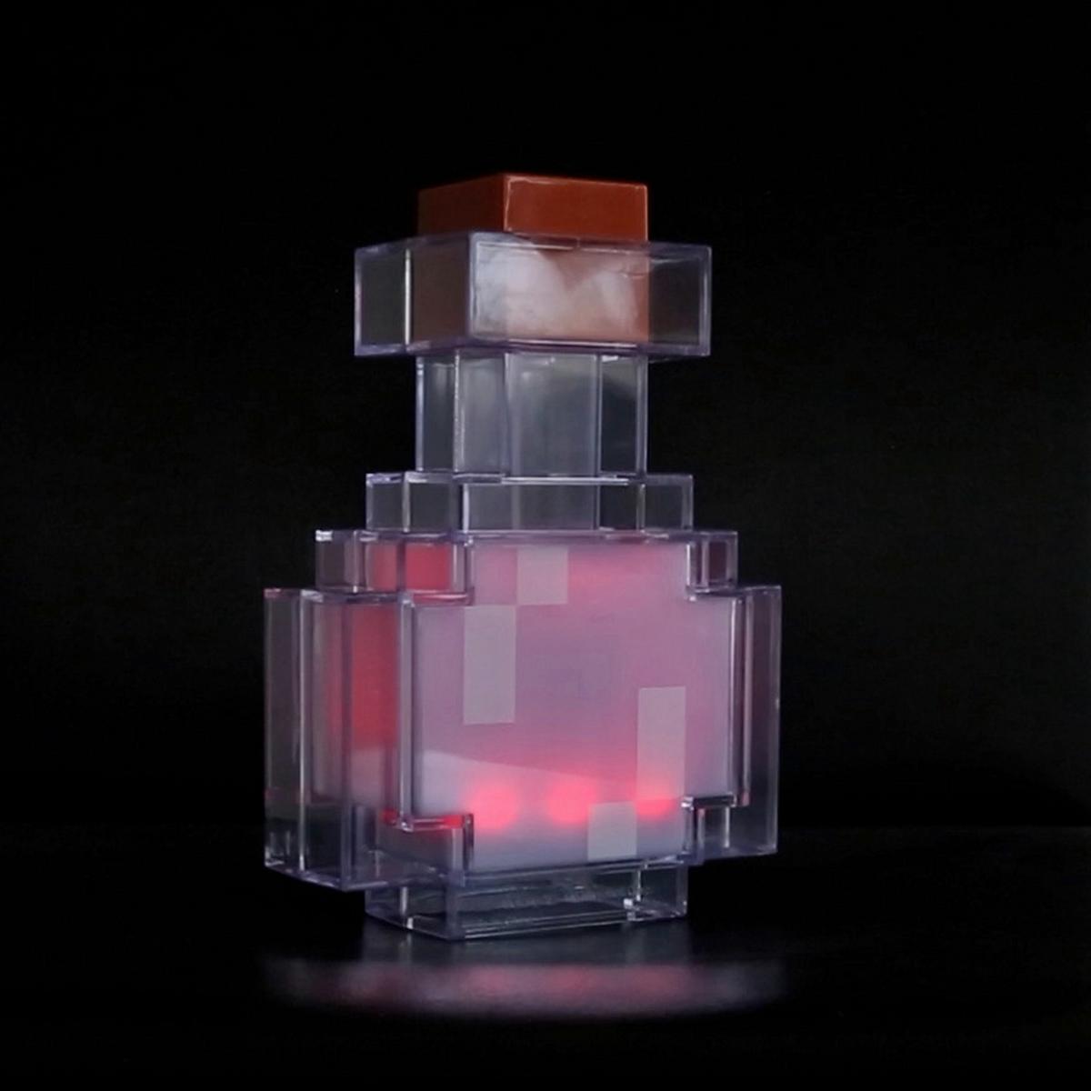 Okrasna Led-svetilka Minecraft - modra/prosojno, Trend, umetna masa (18/13/6cm) - Minecraft