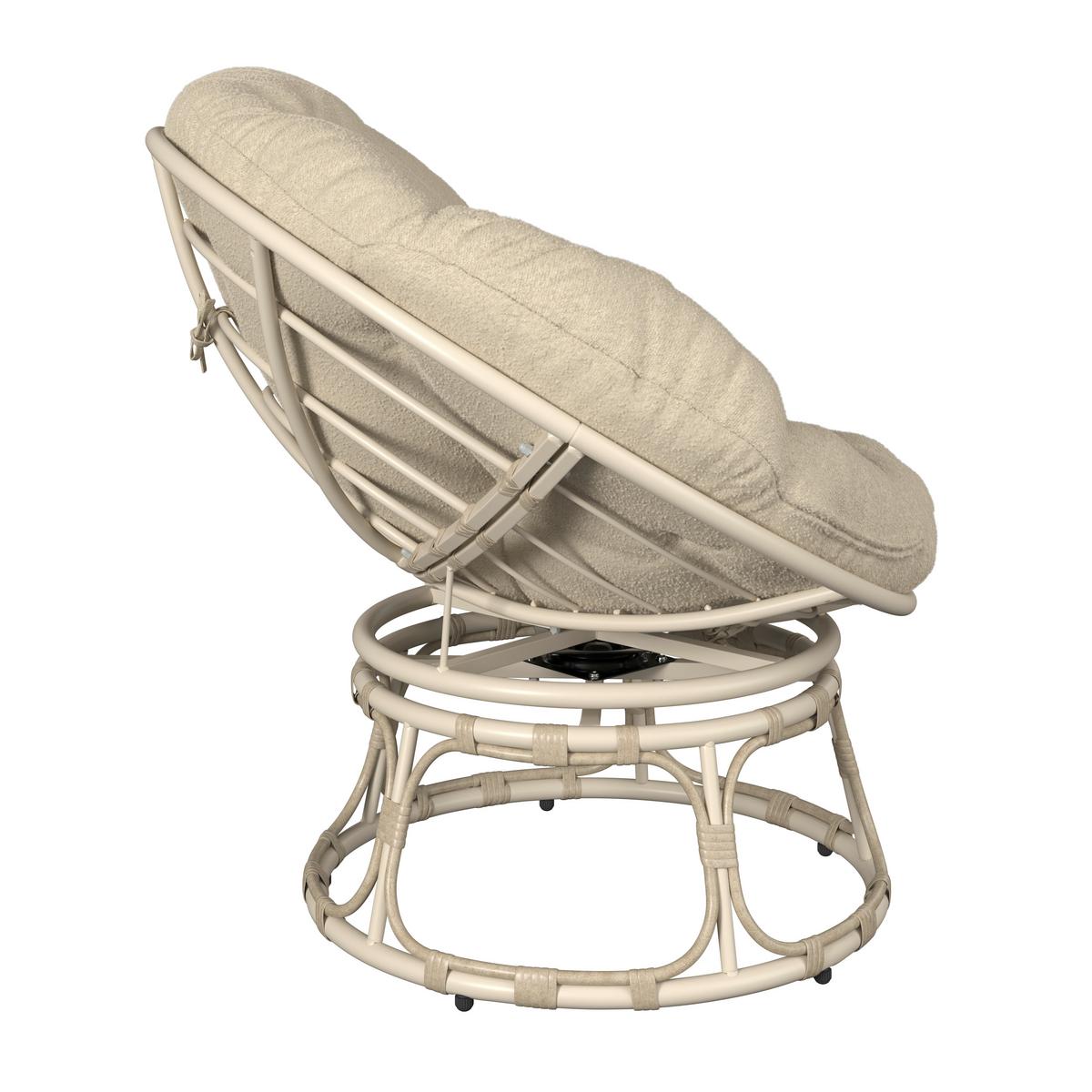 Garten-Relaxsessel Hermi Beige - Beige, Basics, Kunststoff/Textil (99/82/99cm)