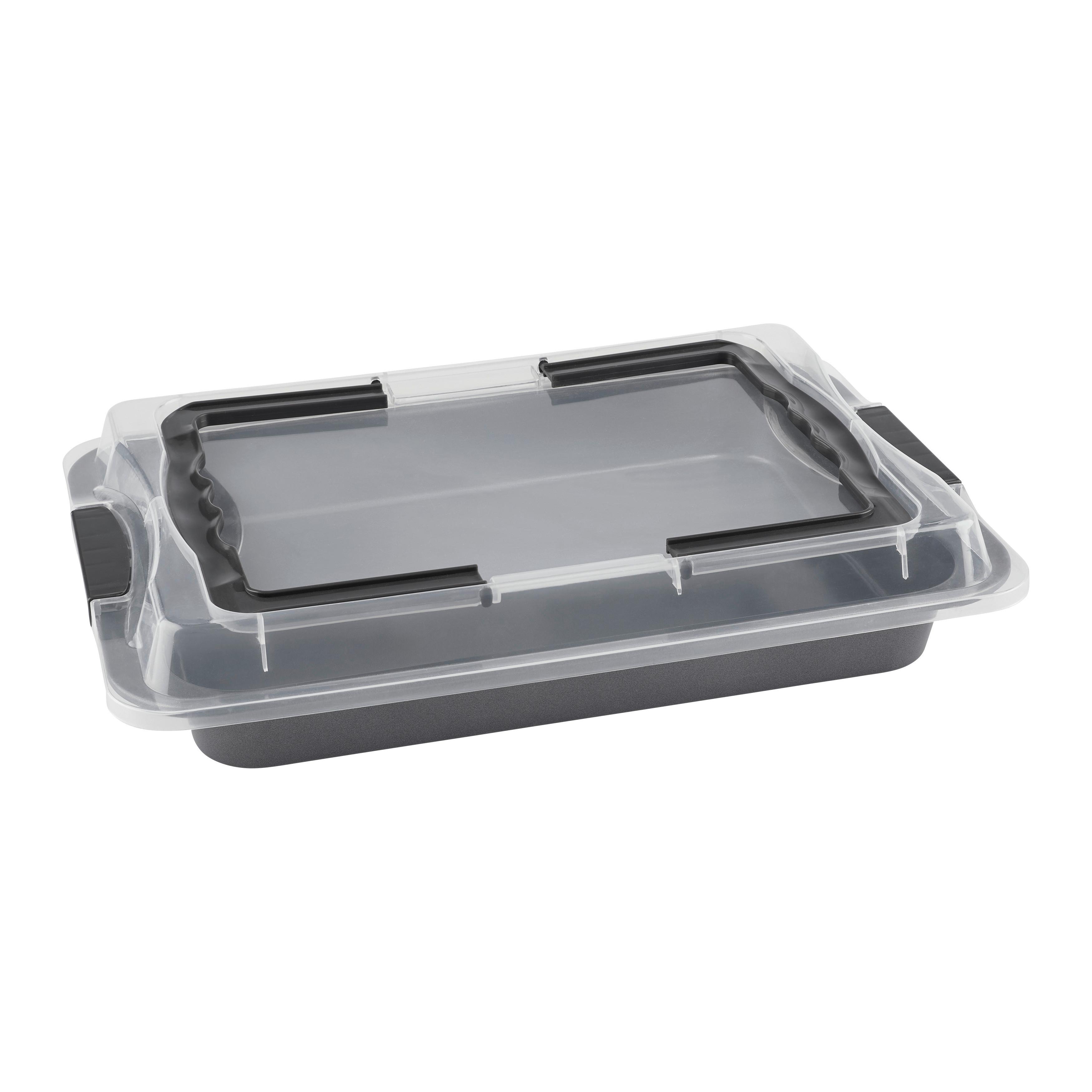 KAK-/TÅRTBOX BAKERY - röd/grå, Klassisk, metall (29/4/42cm) - Mömax