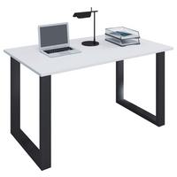 Pisalna Miza Lona, Bela, Črna, 110x50cm - črna/bela, Moderno, kovina/leseni material (110/50/76cm) - MID.YOU