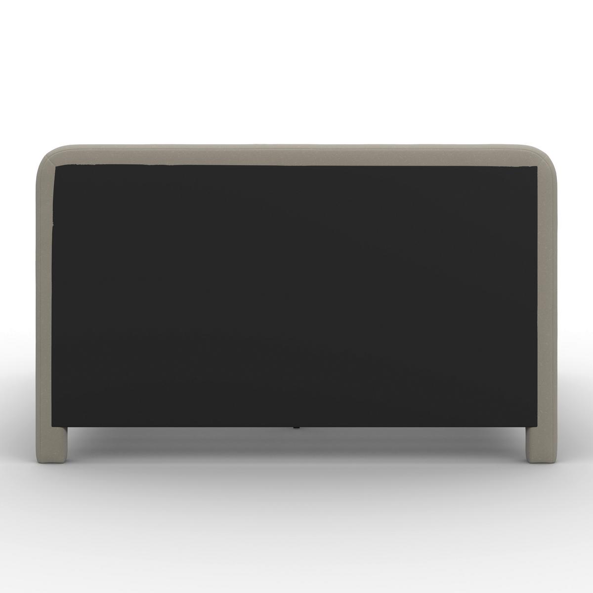 PAT TAPIțAT XIRELIA - culoare lemn stejar/taupe, Modern, lemn/metal (160/200cm) - Bessagi Home