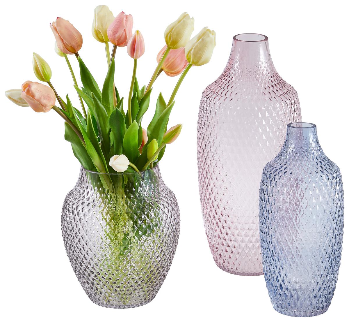Vase Violett - Violett, Basics, Glas (20/23cm) - Leonardo