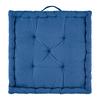Ülőpárna Bo 40/40 - kék, textil (40/40/6cm) - Modern Living