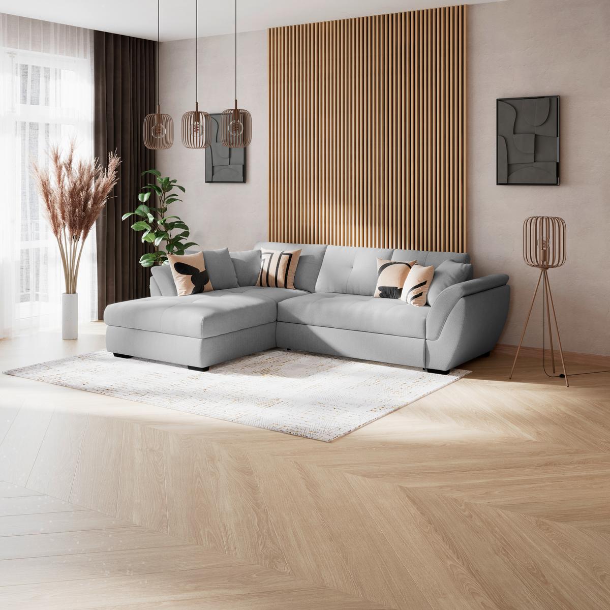 COLțAR - gri deschis, Konventionell, textil (187/278cm) - Ondega