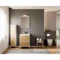 MASCĂ PENTRU LAVOAR LISBONA - stejar sălbatic/antracit, Basics, material pe bază de lemn (60/74/46cm)