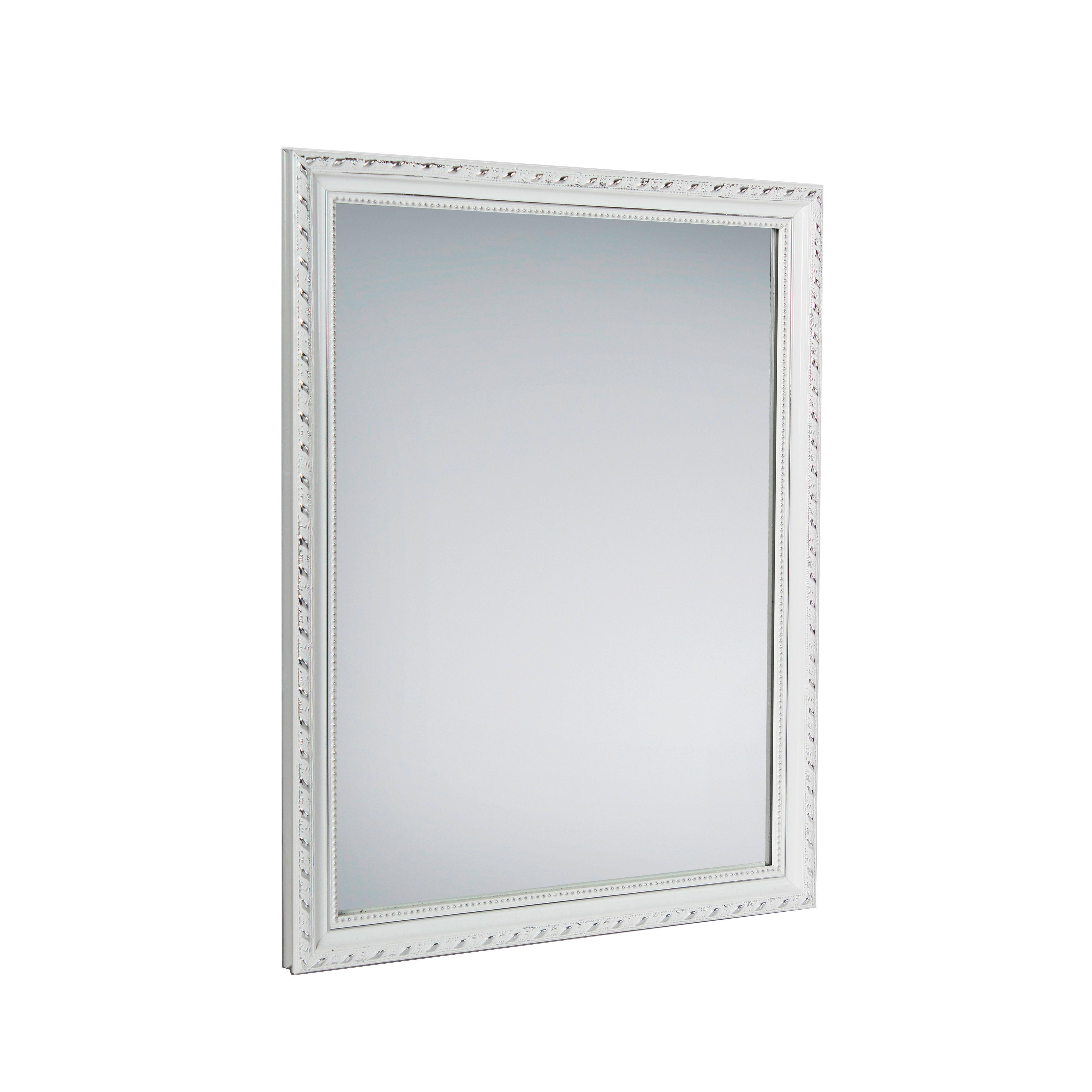 Spiegel Loreley in Weiss - Weiss, Lifestyle, Glas/Holz (34/45cm) - Mömax