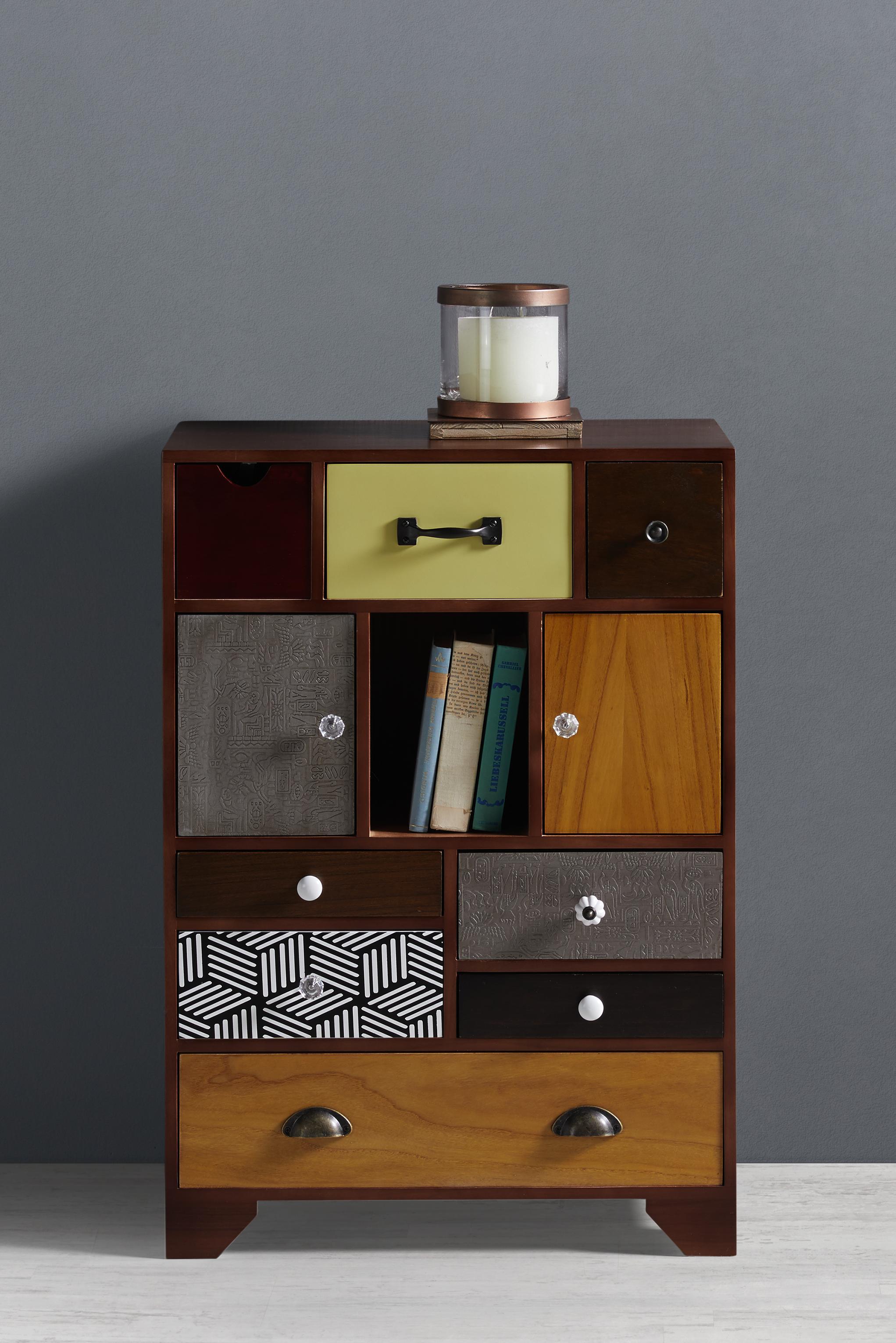 Kommode in Multicolor 'Heather' - Multicolor, MODERN, Holz/Keramik (65/92/38cm) - Bessagi Home