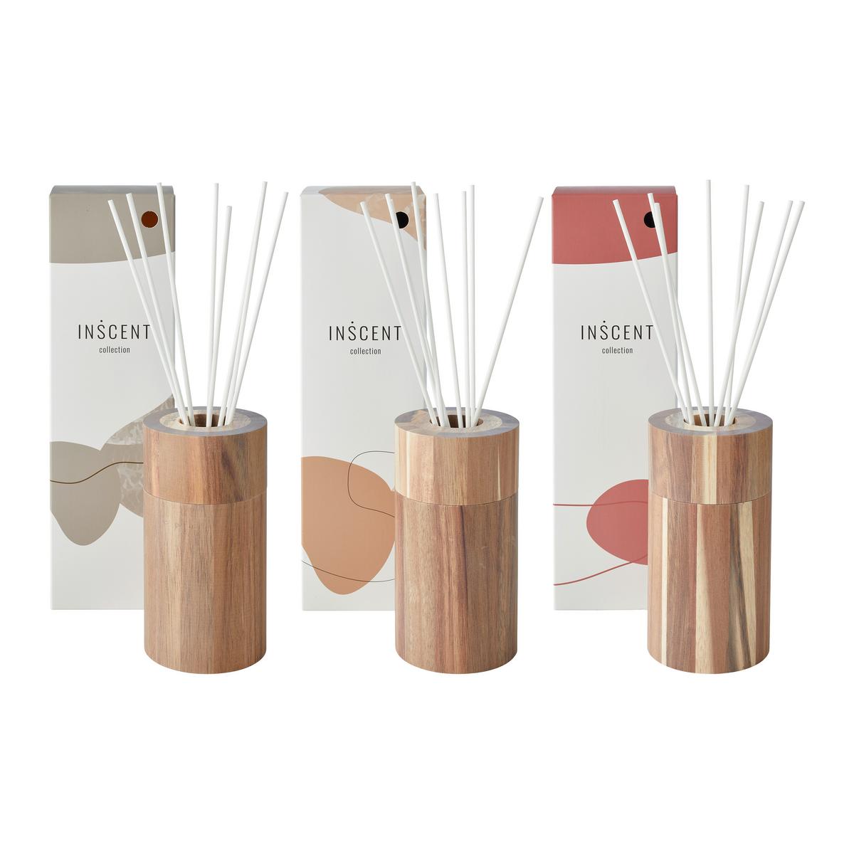 Diffuser Zoe diverse Düfte - Champagner/Pastellblau, MODERN, Glas/Holz (100ml) - Mömax