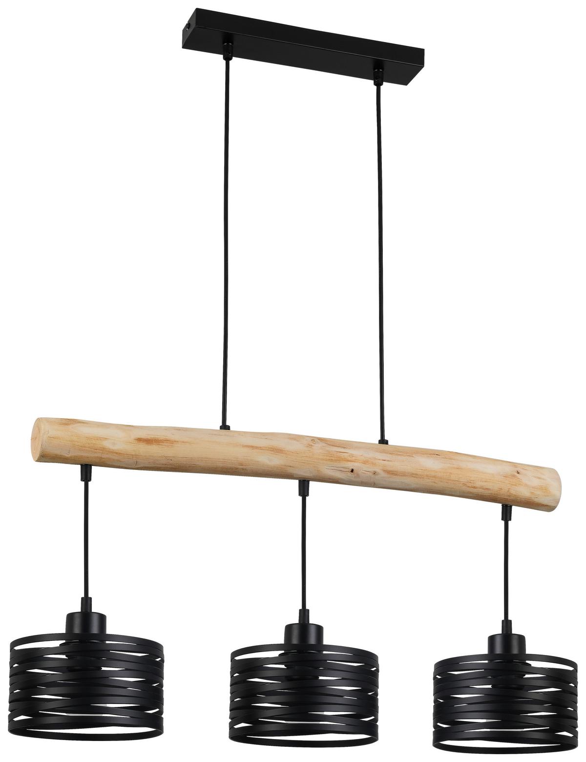 Lampă suspendată Guiseppe - Lifestyle, lemn/metal (70/17/120cm) - Mömax