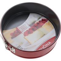 Kapcsos Tortaforma Red - piros, fém (24/6,8cm)